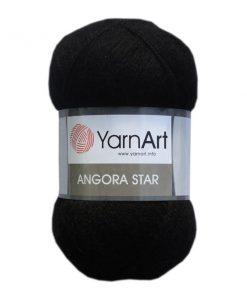 YARNART Angora Star 585 Μαύρο