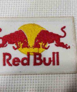 Σήμα μοτίφ Red Bull άσπρο θερμοαυτοκόλλητο